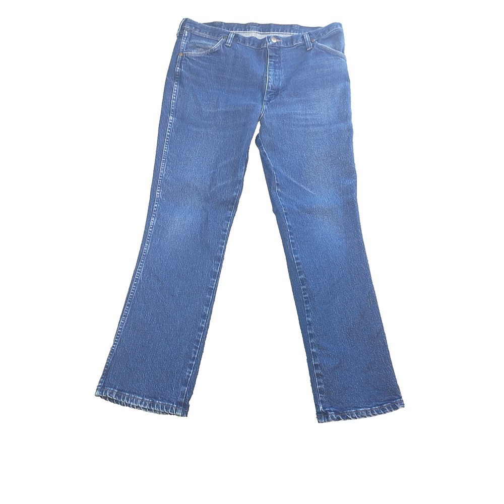Wrangler 947STR Cowboy Cut Slim Fit Mens Jeans Blue Indigo 36x29 Stretch Denim